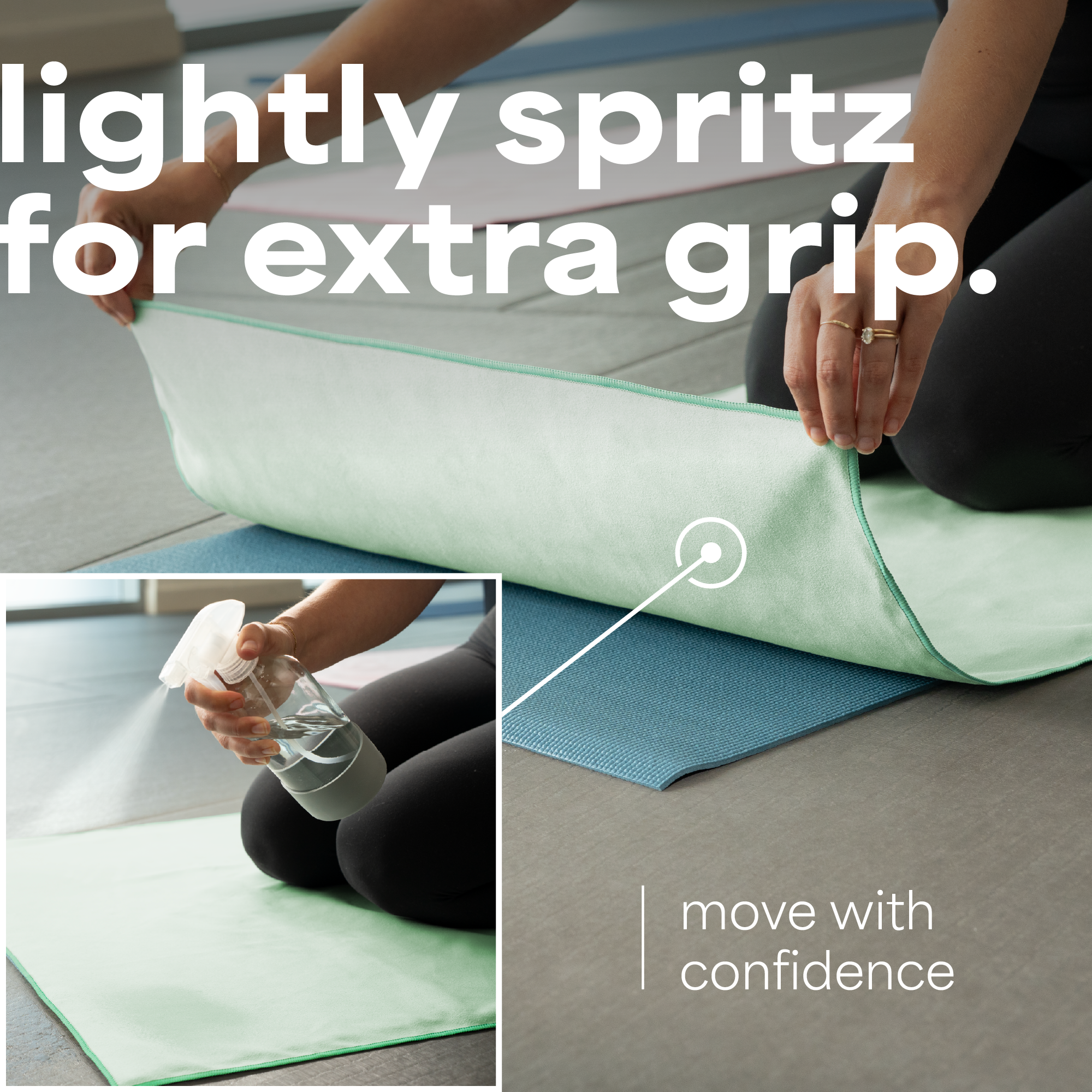 yoga mat towels 2 pack