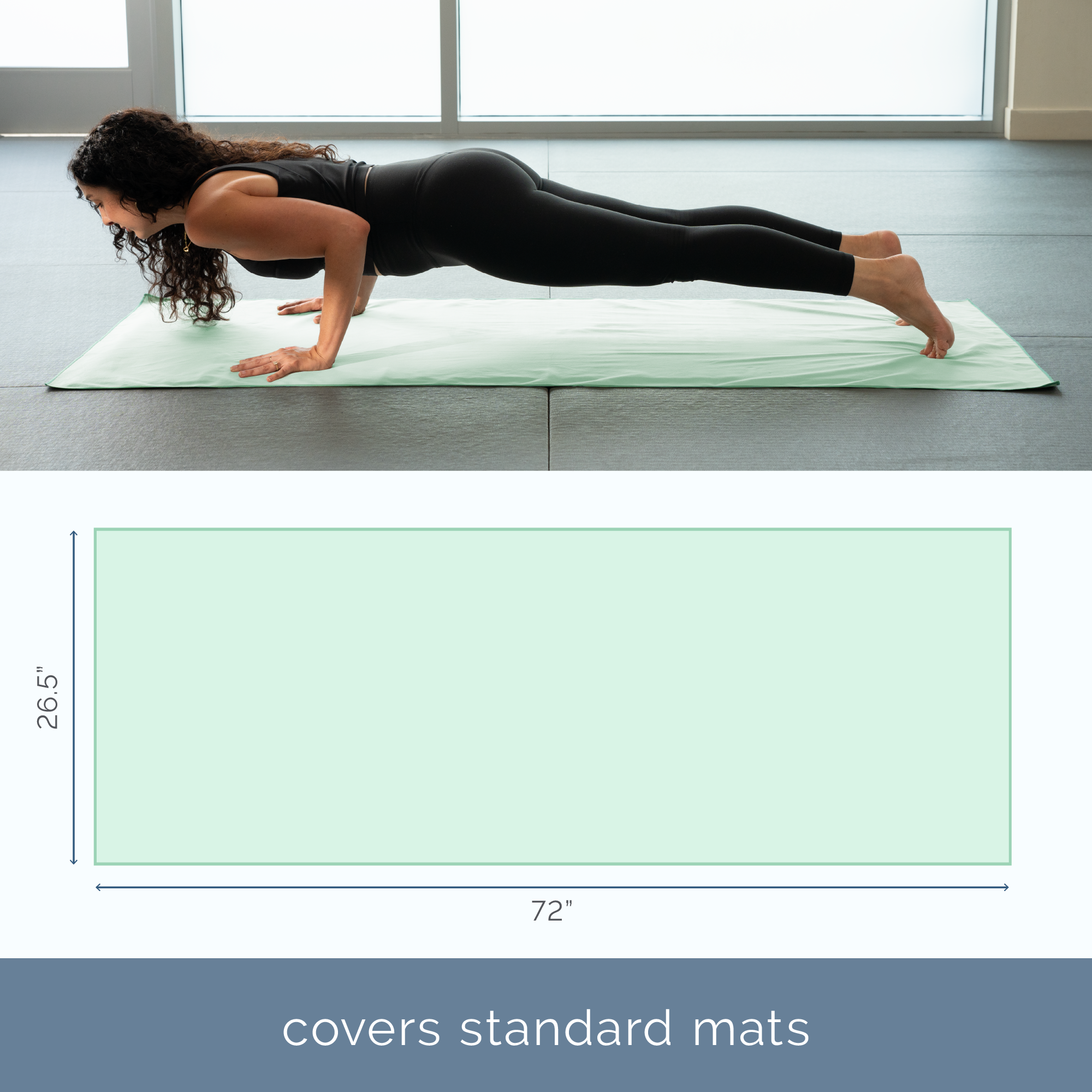yoga mat towels 2 pack