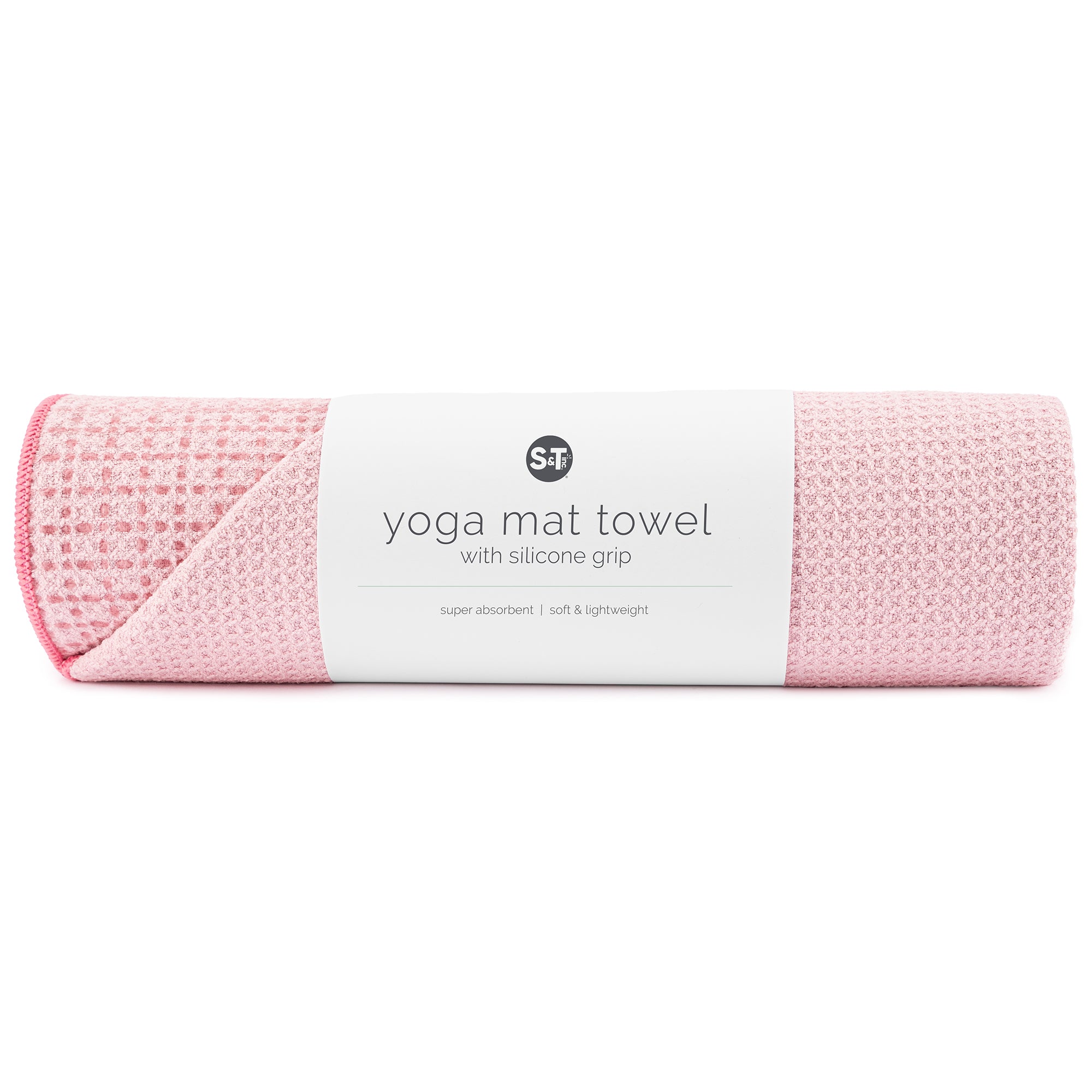yoga mat towel with silicone grip