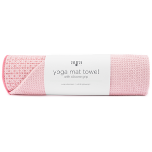 yoga mat towel with silicone grip