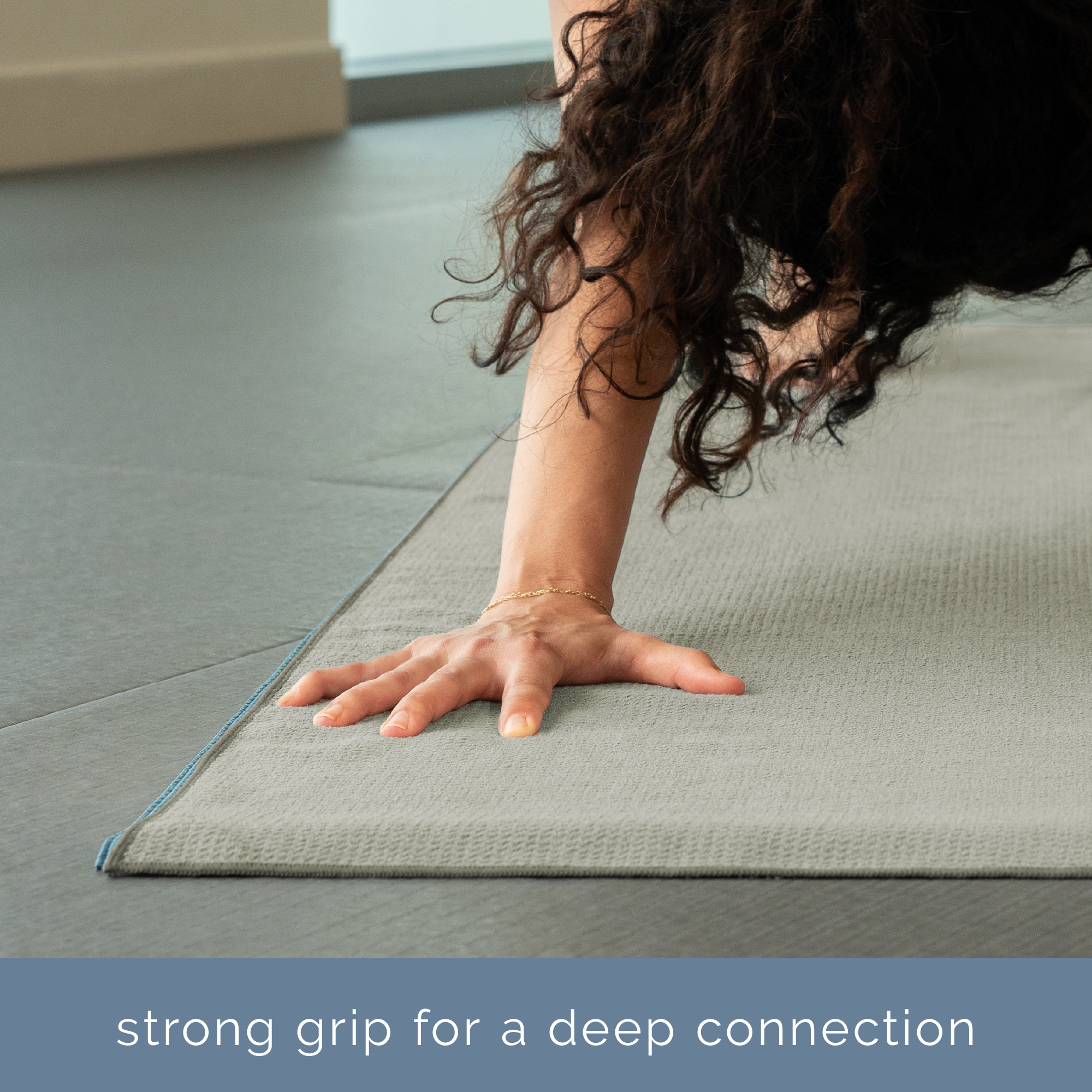 yoga mat towel with silicone grip