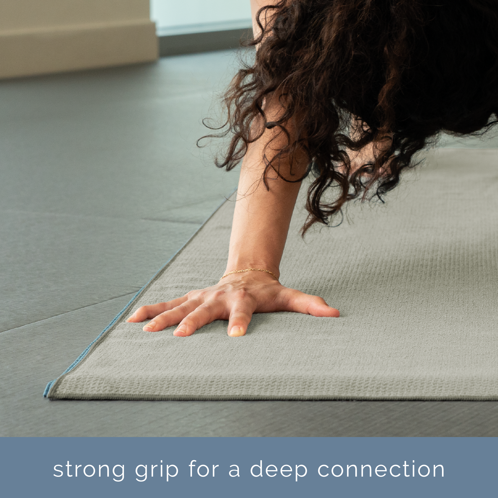 yoga mat towel with silicone grip 2 pack