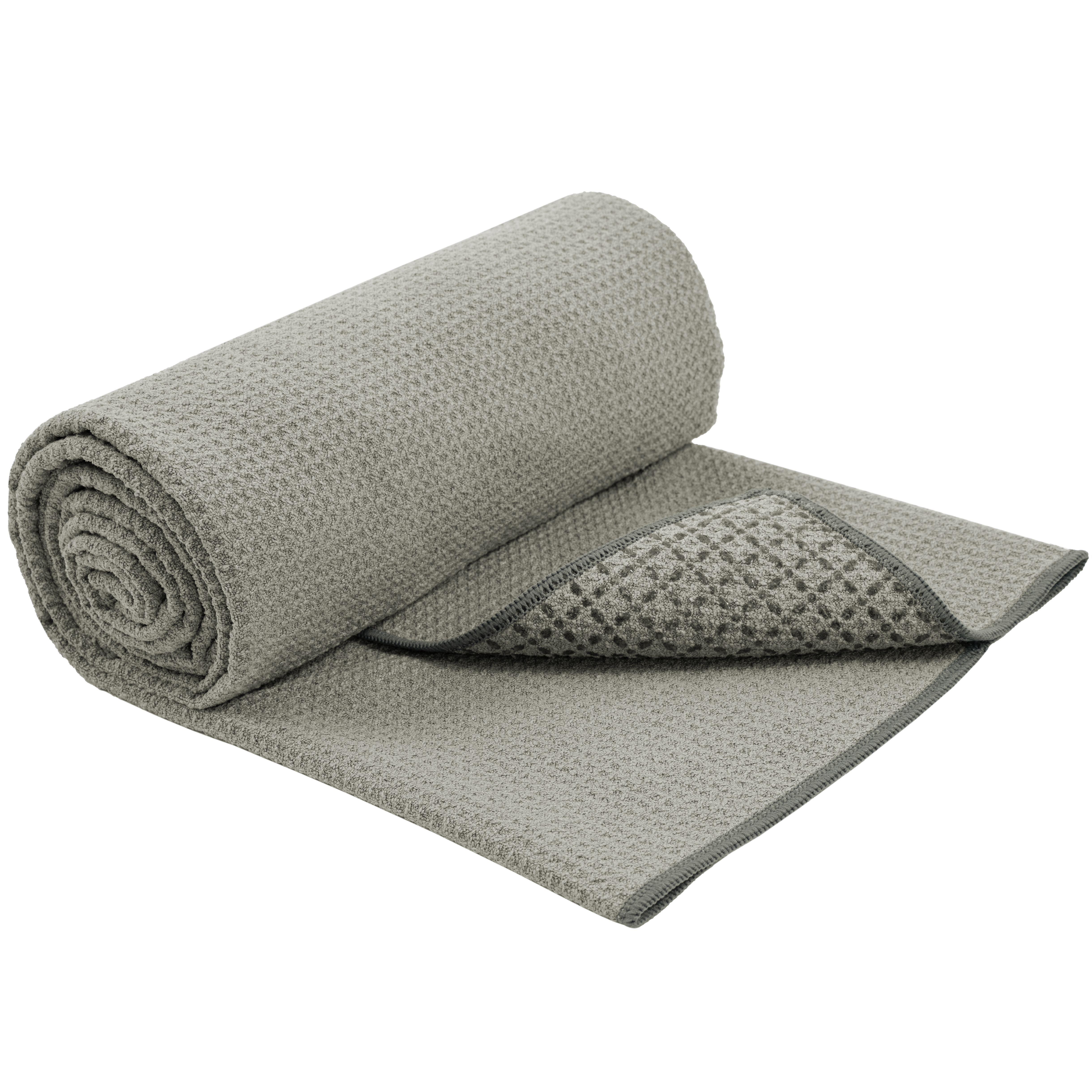 microfiber yoga mat towel with silicone grip