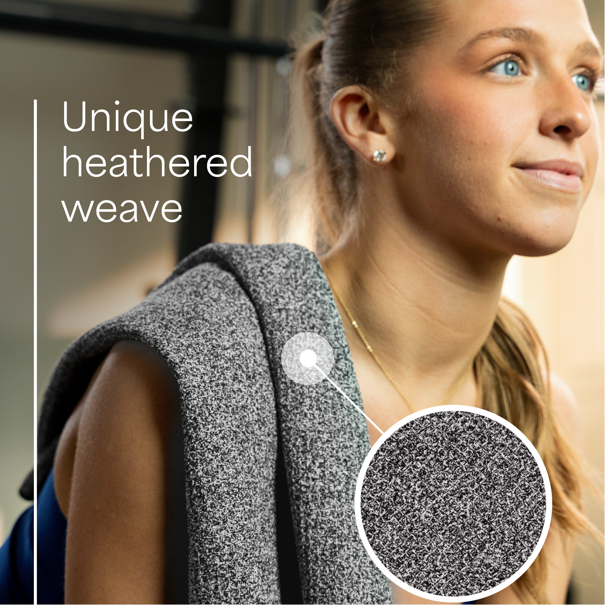 gym towels with snap loop