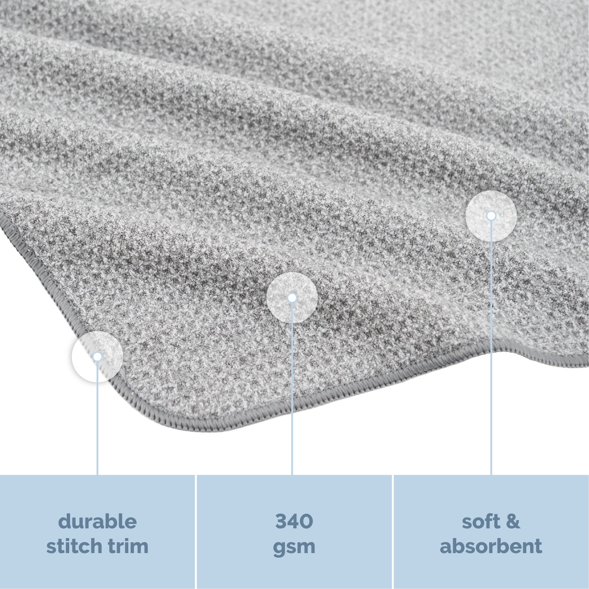 gym towels with snap loop