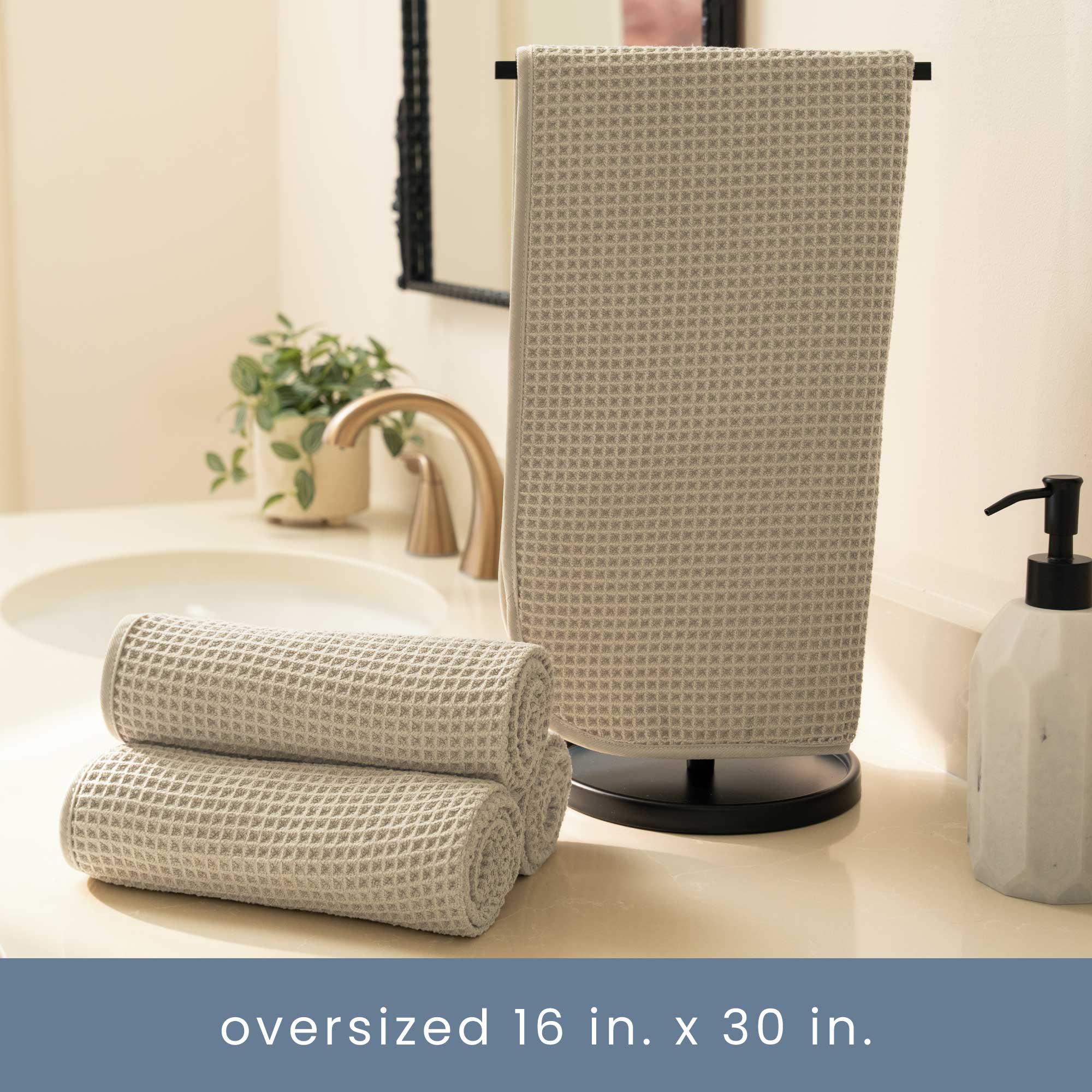 AURA Waffle Hand Towels - Thumbnail 3