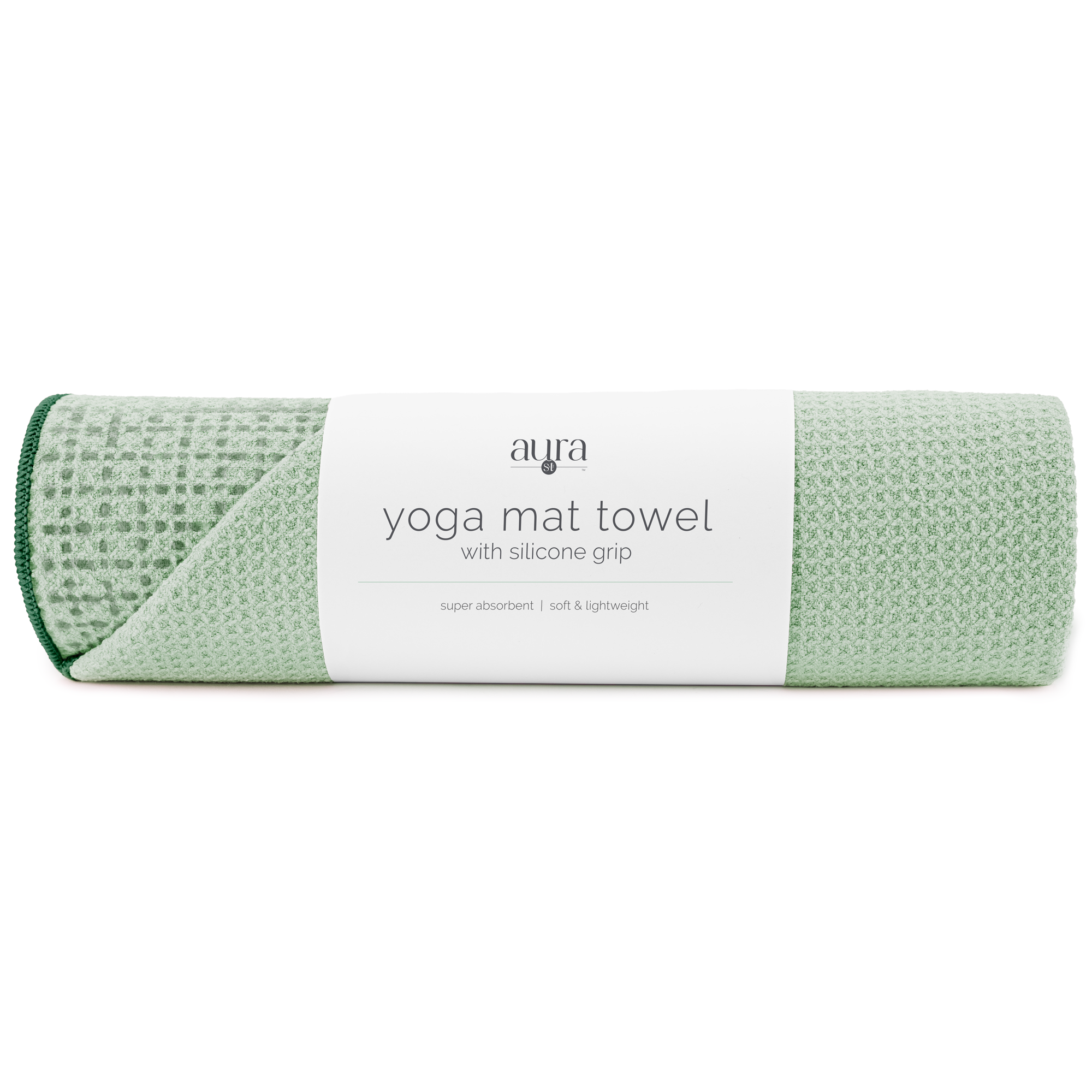 yoga mat towel with silicone grip